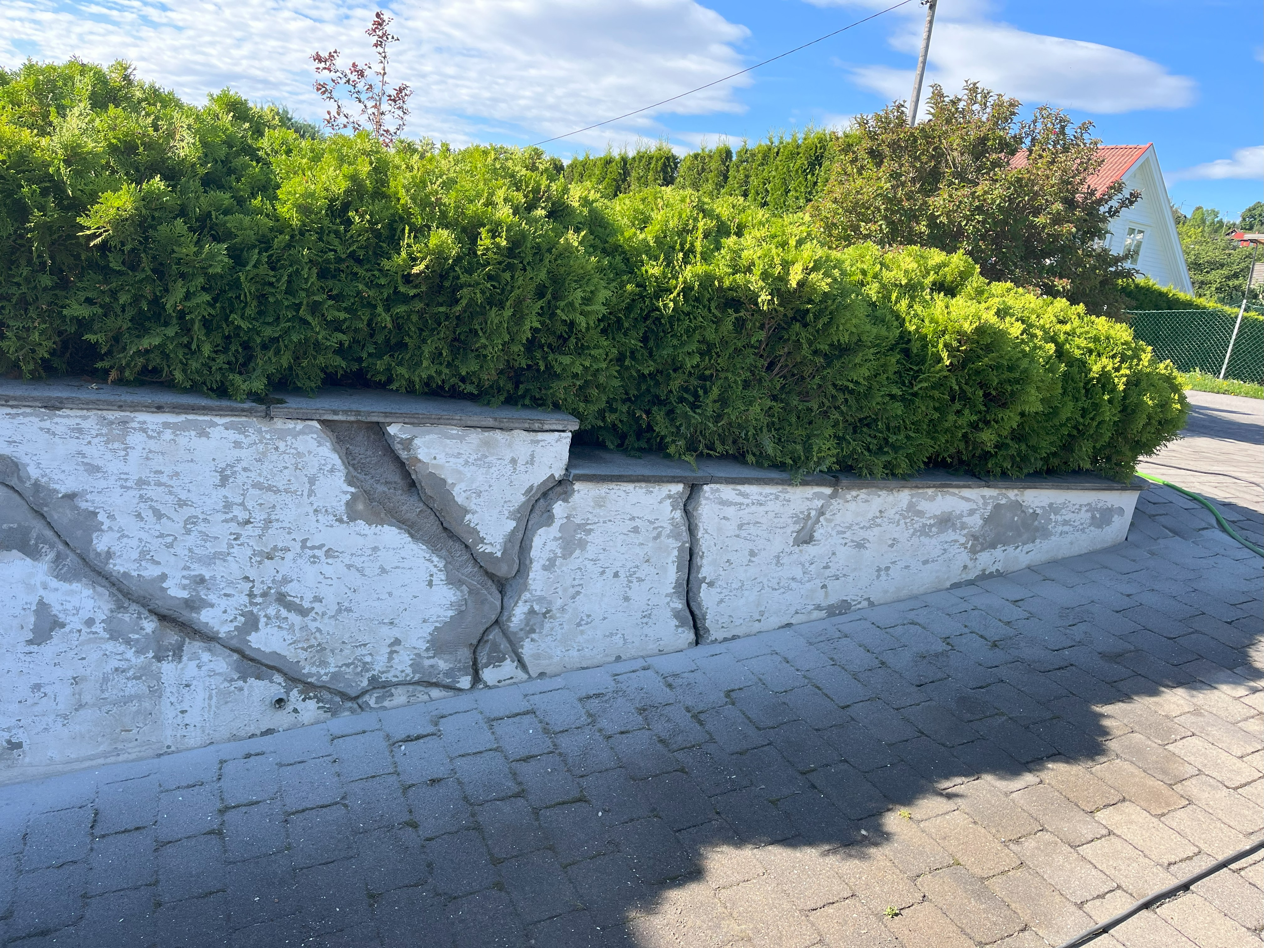 Retaining wall renovation