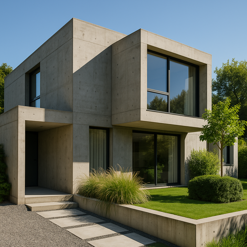 Modern concrete house